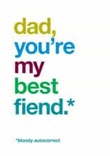 dad best Father's Day Card 31858 created by Wordplay Design