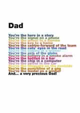 dad rainbow Father's Day Card 31122 created by Joanna Miller