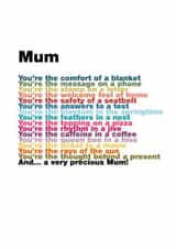 mum thanks Mothers Day Card 8662 created by Joanna Miller
