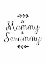 scrummy leaves Mothers Day Card 31124 created by Joanna Miller