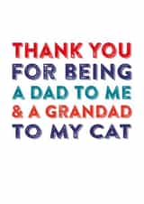 cat Dad Father's Day Card 3524 created by Do You Punctuate?
