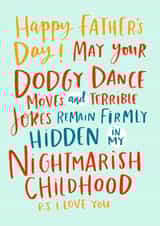 happy dodgy Father's Day Card 28560 created by Lucy Maggie Designs