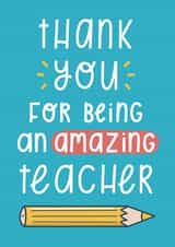 Amazing Teacher Thank You Card created by Joanne Hawker