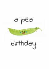 pea vegetable Birthday Card 29776 created by Sunnyside Design