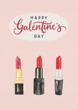 Happy Galentine's Day - with Watercolor Lipstick created by Ness Nordberg