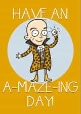 Richard O'Brien Crystal Maze Celebration Card created by Tom Sparke