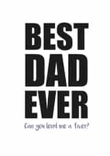 best dad Father's Day Card 31331 created by Duckduckle Design