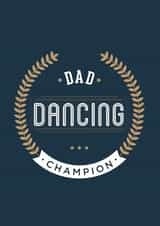 dad dancing Father's Day Card 31646 created by Lovely Cuppa