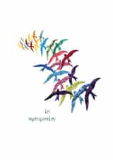 Flying Birds In Sympathy Card created by Flaming Imp