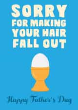 hair bald Father's Day Card 23838 created by Pottsy Prints