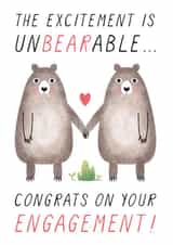 Engaged bears in love created by Chelsey Adams
