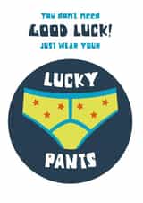 pants y Good Luck Card 3818 created by Wink Design - Michelle Roberts