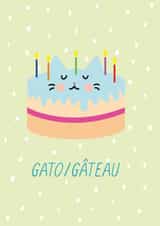 illustration funny Birthday Card 9774 created by Miümi Cat