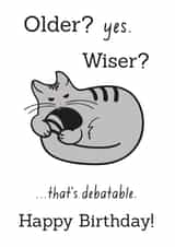 funny cat Birthday Card 32197 created by Miümi Cat