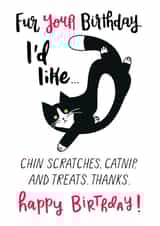 funny cute Birthday Card 9778 created by Miümi Cat