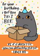 funny cat Birthday Card 9781 created by Miümi Cat