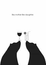 Like mother like daughter bears card created by Heather Alstead Design LTD