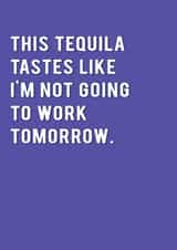 tequila booze Birthday Card 6566 created by Redback Cards