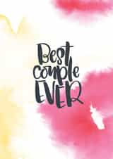 Tie die effect 'Best couple ever' - wedding/engagement/anniversary created by Paper Pipit