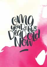 funny omg Birthday Card 32188 created by Paper Pipit