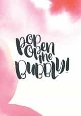 Pop open the bubbly - Fun celebration card created by Paper Pipit