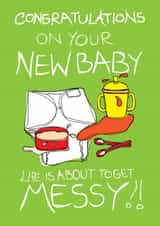 birth congratulations New Baby Card 9925 created by Sourpuss