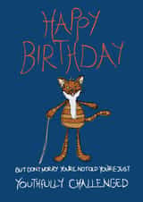 cat blue Birthday Card 9926 created by Sourpuss