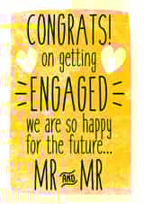 Happy for the future MR & MR - engagement card created by Alex Dato