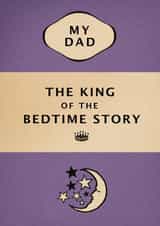 bedtime story Father's Day Card 27778 created by Bookishly