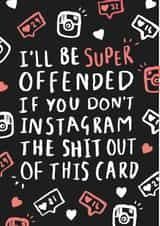 instagram social Birthday Card 22209 created by Lauren Goodland