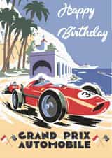 Monaco male Birthday Card 8821 created by Groves Design