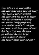 naughty #tits Birthday Card 31320 created by lisa armstrong