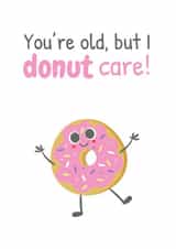 donut age Birthday Card 7661 created by Sunnyside Design