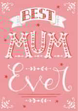 typography mothering Mothers Day Card 28720 created by Louise Anglicas