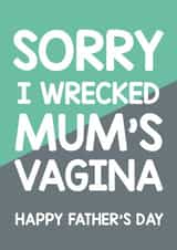 Dad rude Father's Day Card 30990 created by Thirty Mussels