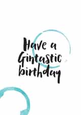 gin alcohol Birthday Card 32314 created by Bonnie Blackbird