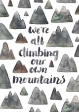 encouragement mountains Thinking of you Card 7958 created by Elena O'Neill