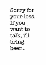 Male Female Sympathy Card 9010 created by If Dogs Could Fly