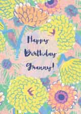 Pretty Birthday Card - For Grandma - Flowers created by From A Place of Wonder