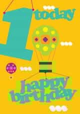 children 1st Birthday Card 32594 created by Uniquely Yours