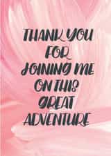 Pink- Wedding day card for spouse created by Paper Pipit