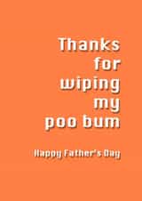 fathers poo Father's Day Card 29529 created by Potty Mouth