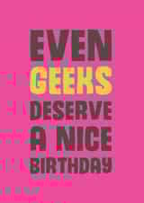 Geek Friend Birthday Card 8974 created by Mostly Beautiful