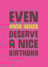 Knob Head Birthday Birthday Card 8975 created by Mostly Beautiful