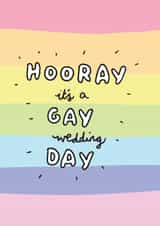 It's a gay wedding day - Wedding Celebration card created by Veronica Dearly