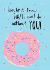 love doughnut Thank You Card 4682 created by Coupole Carnaby