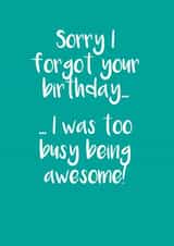 belated i Birthday Card 9623 created by Victoria Keown