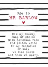gary barlow Birthday Card 8669 created by Joanna Miller