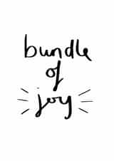 Bundle Of Joy New Baby Card created by Sweetlove Press