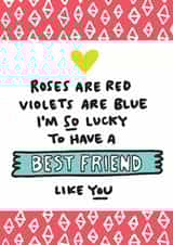 Roses Are Red Best Friend Card created by Angela Chick